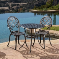 Cast aluminum garden set
