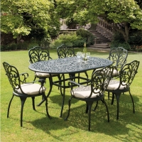 Cast aluminum garden set