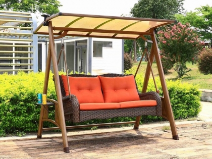 5080 PC sheet canopy swing chair with LED light