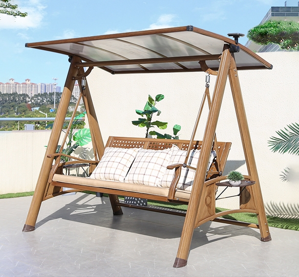 4057 Wooden color galvanized iron sheet awning