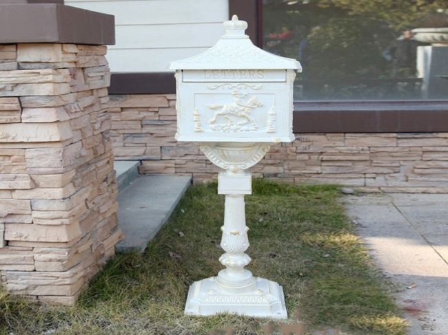 MB001 cast aluminum mail box