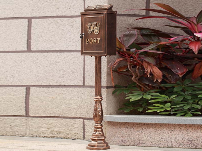 MB016 cast aluminum mail box