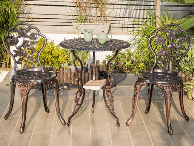 9008T 9008C cast aluminium furniture
