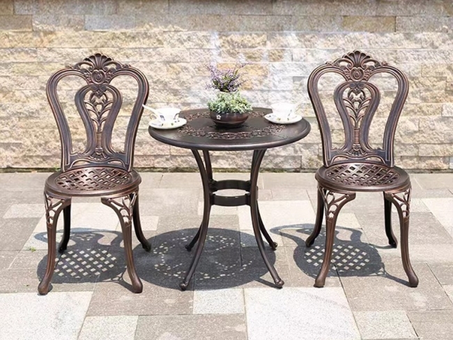 9446C cast aluminum balcony chair