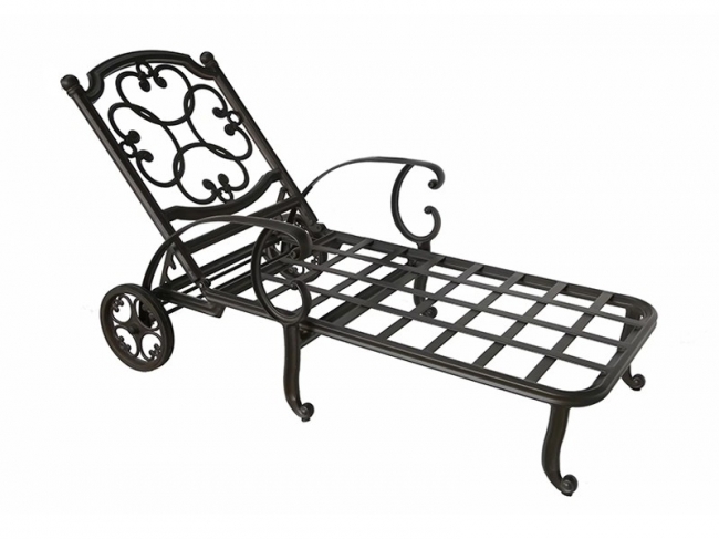 3096 Cast aluminum lounger