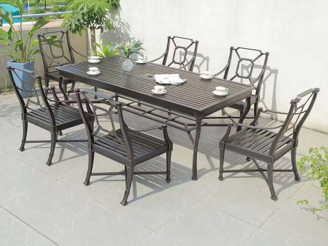 9606T 9606C cast aluminum furniture